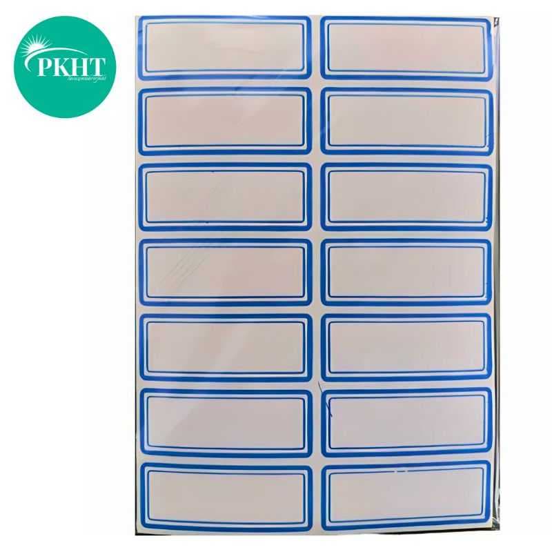 برچسب دور آبی 50 برگی سایز 2.1×5.3 سانتیمتر وارداتی عمده