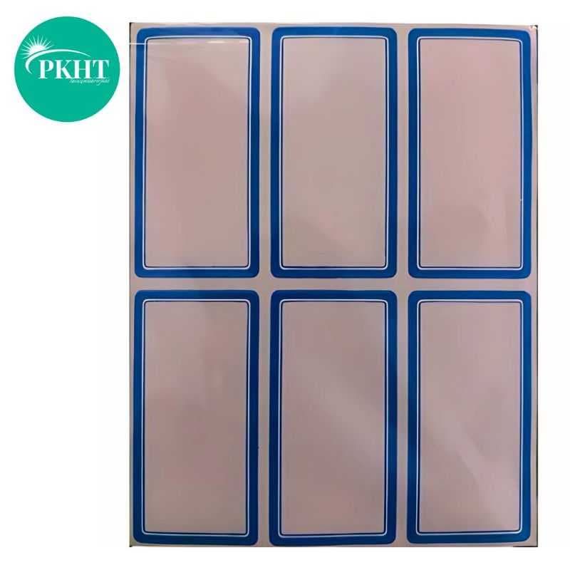 برچسب دور آبی 50 برگی سایز 3.5×6.8 سانتیمتر وارداتی عمده