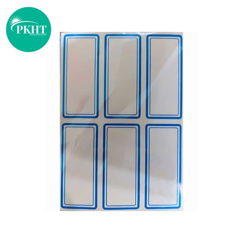 برچسب دور آبی 50 برگی سایز 3.5×7.5 سانتیمتر وارداتی عمده — تصویر ۲
