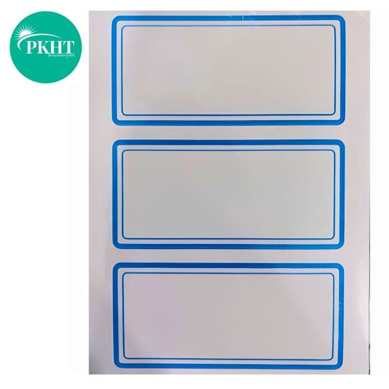 برچسب دور آبی 50 برگی سایز 4.5×9 سانتیمتر وارداتی عمده