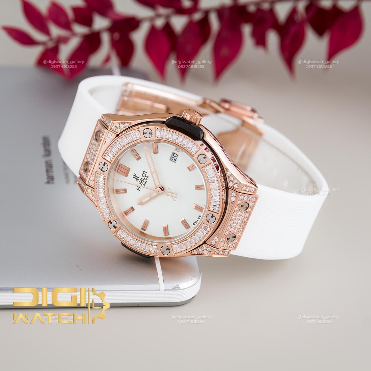 ساعت هابلوت زنانه سفید نگیندار HUBLOT BIGBANG — تصویر ۲