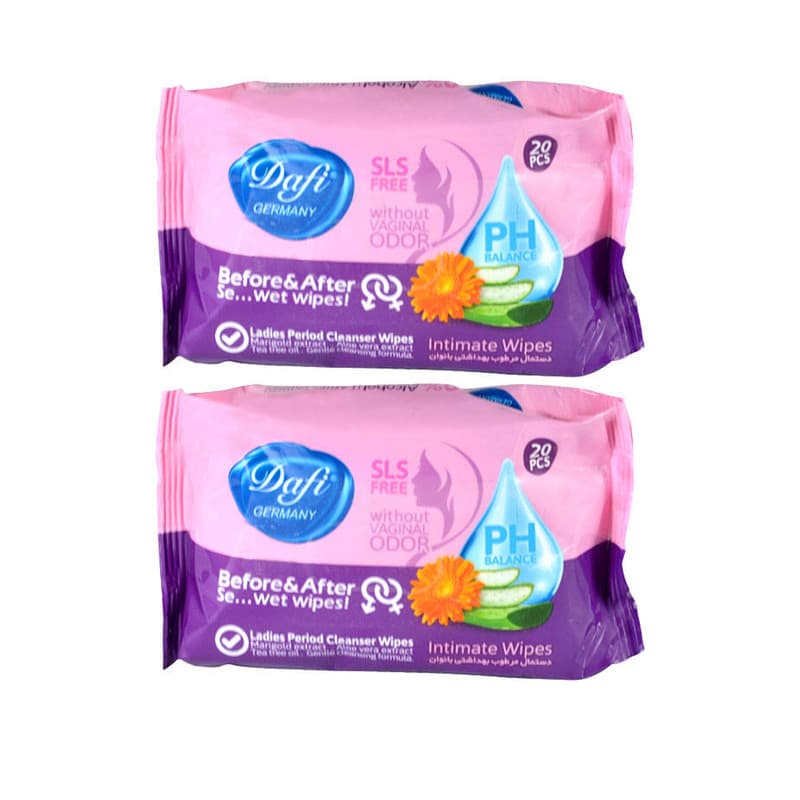 دستمال مرطوب دافی مدل wo2 مجموعه 2 عددی