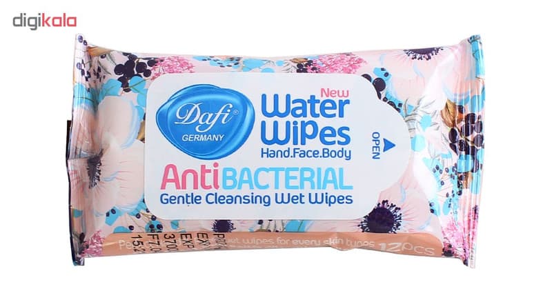 دستمال مرطوب دافی مدل Anti Bacterial n بسته 2 عددی — تصویر ۳