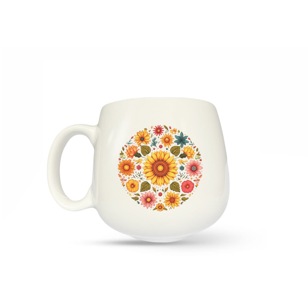 ماگ طرح گلدار کد 2757