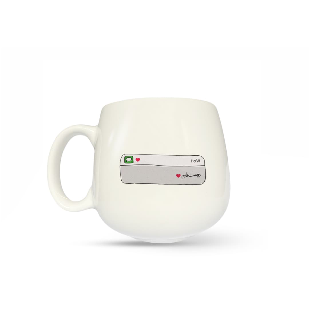 ماگ طرح دوست دارم کد 2780