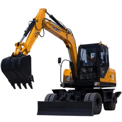 بیل مکانیکی چرخ لاستیکی R70W-9S (ساخت شرکت یگانه پارسه کویر) مینی بیل مکانیکی