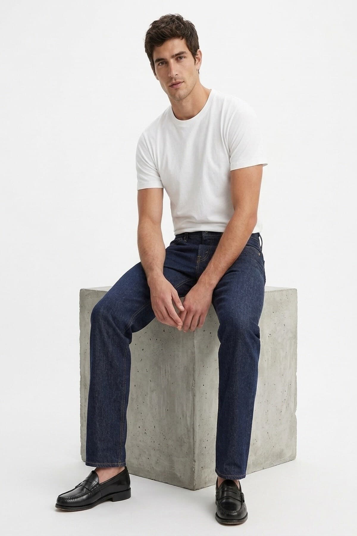 شلوار جین لیوایز مردانه پاموک آبی سرمه ای راسته Regular/رگولار فاق نرمال | Levi’s A6340-0013 TR — تصویر ۲