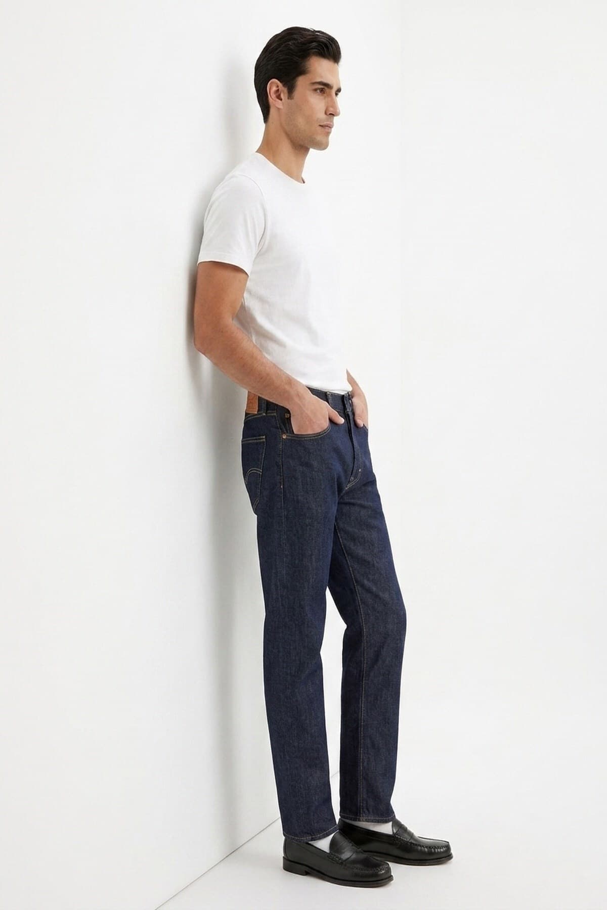 شلوار جین لیوایز مردانه پاموک آبی سرمه ای راسته Regular/رگولار فاق نرمال | Levi’s A6340-0013 TR — تصویر ۳