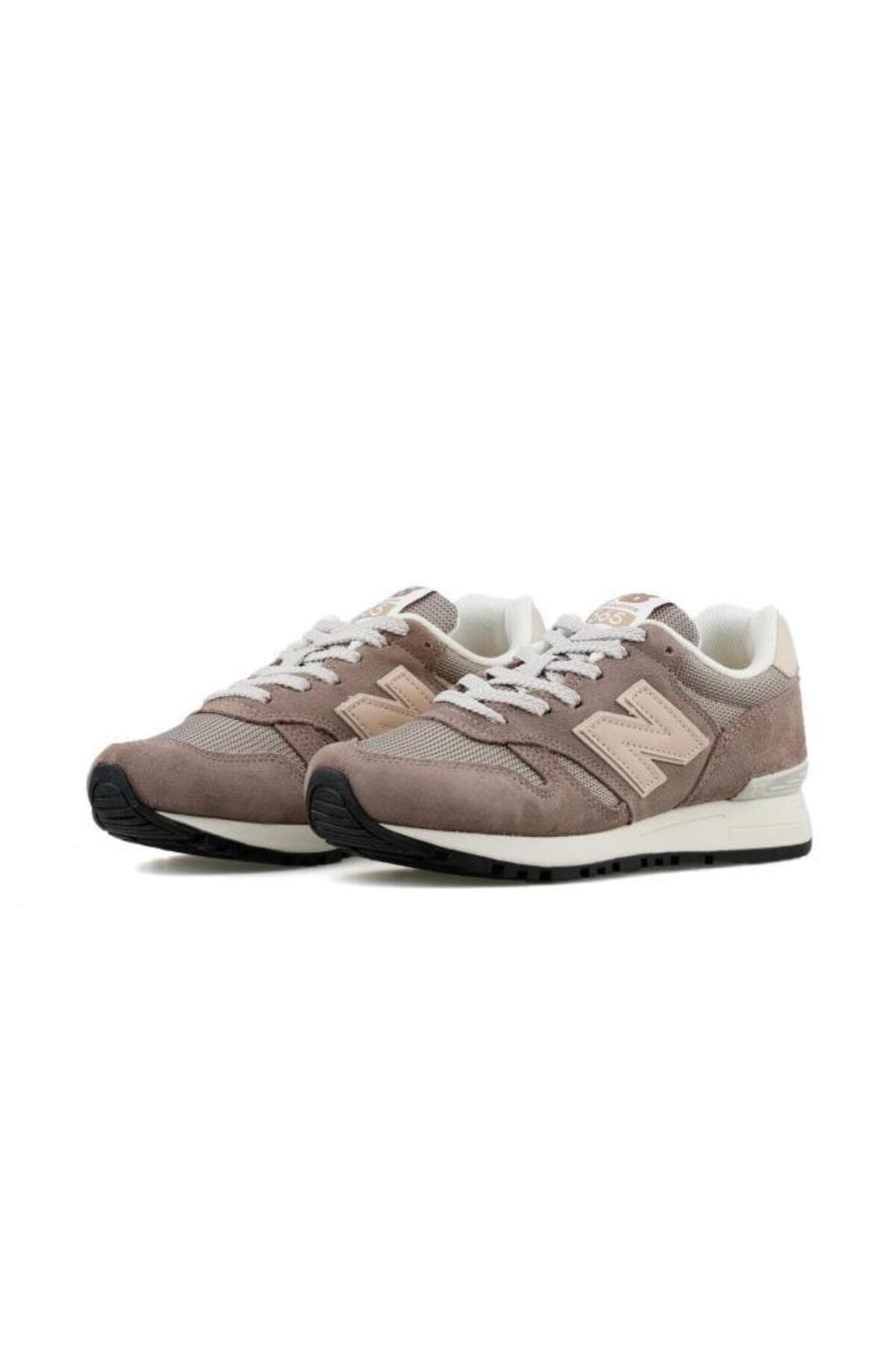 کفش اسنیکر نیو بالانس مردانه دوختنی قهوه ای بیسیک راسته اسپرت | New Balance ML565ANT TR — تصویر ۴