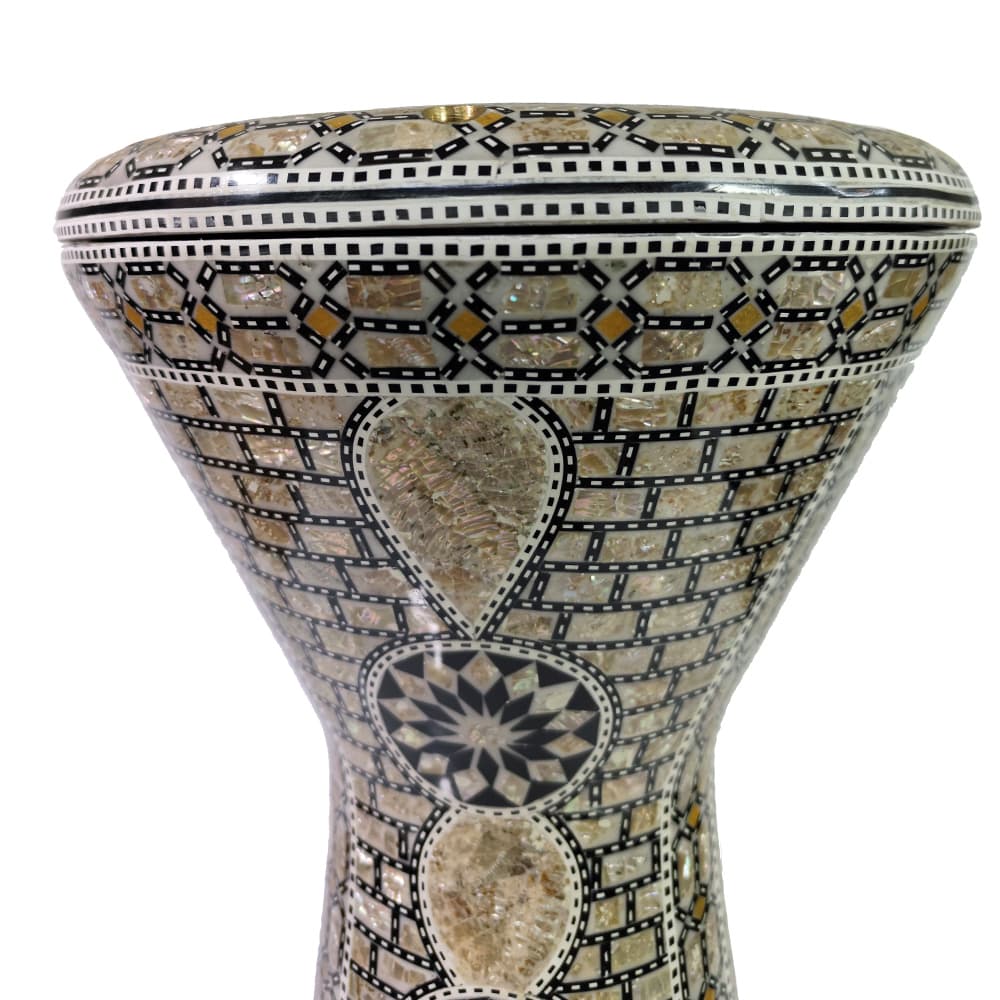 داربوکاجوهرالفنDARBUKA GAWHARETELFAN9اینچ تاج مرواریدی — تصویر ۳