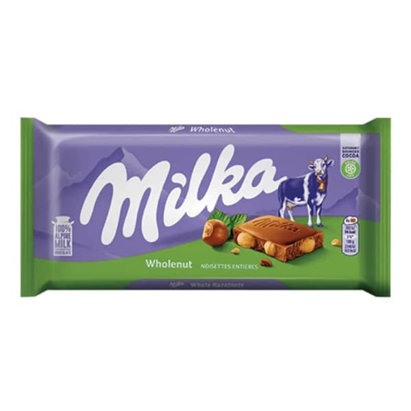 شكلات تخته اي ميلكا با مغز فندق 95گرم