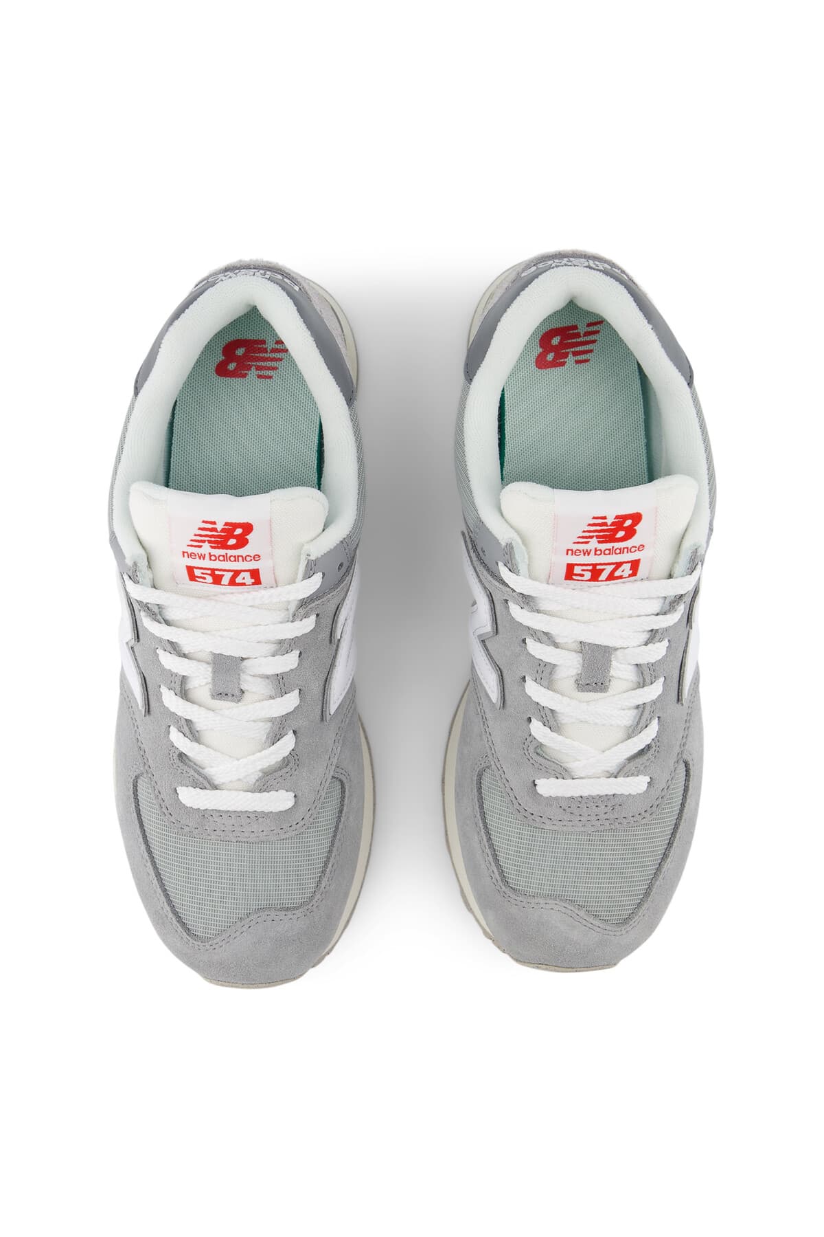کفش اسنیکر نیو بالانس زنانه منسوجات خاکستری بیسیک راسته اسپرت | New Balance U574BKR ID — تصویر ۳