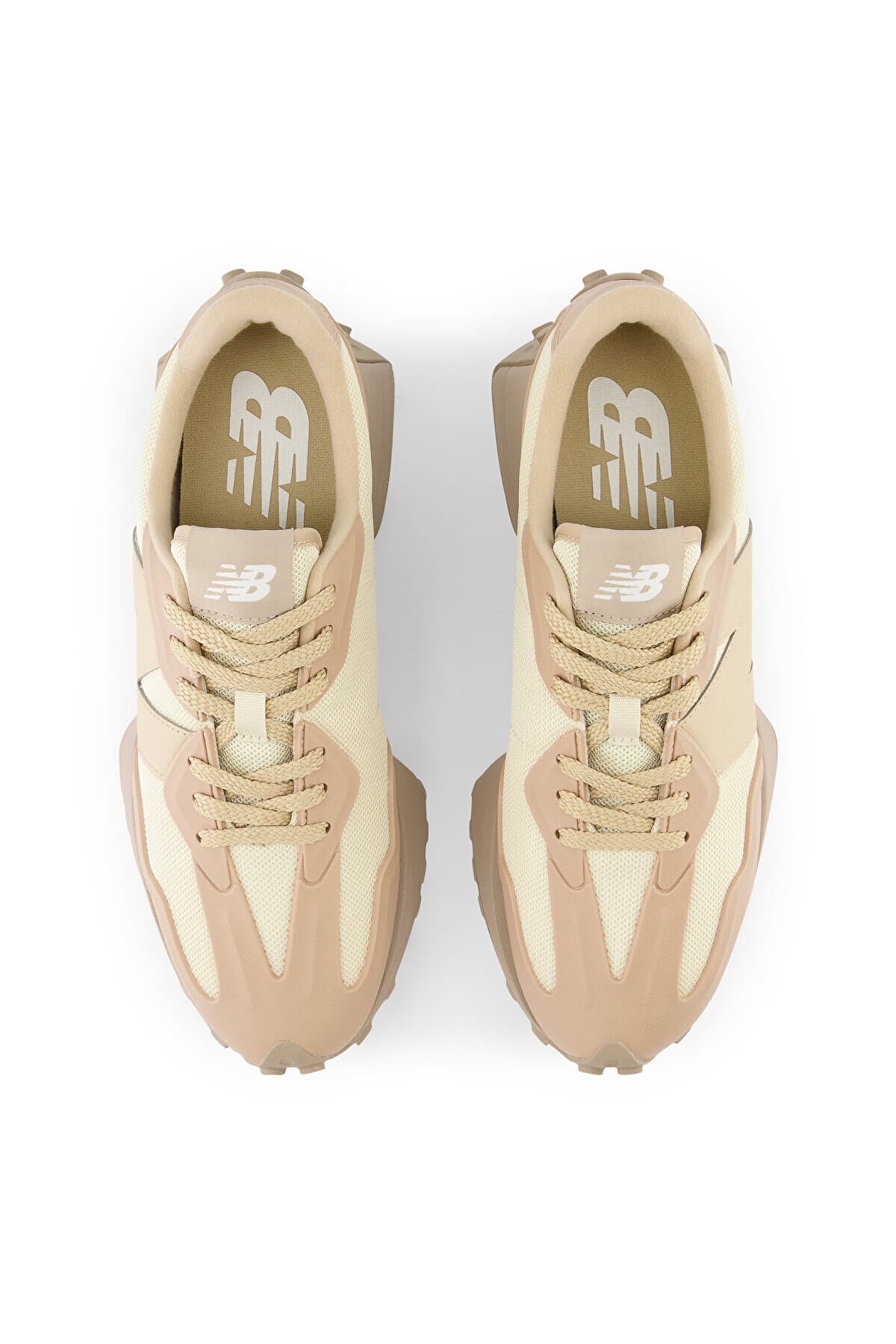 کفش اسنیکر نیو بالانس زنانه پارچه بژ بیسیک راسته کژوال/روزمره | New Balance U327UCC CN — تصویر ۳