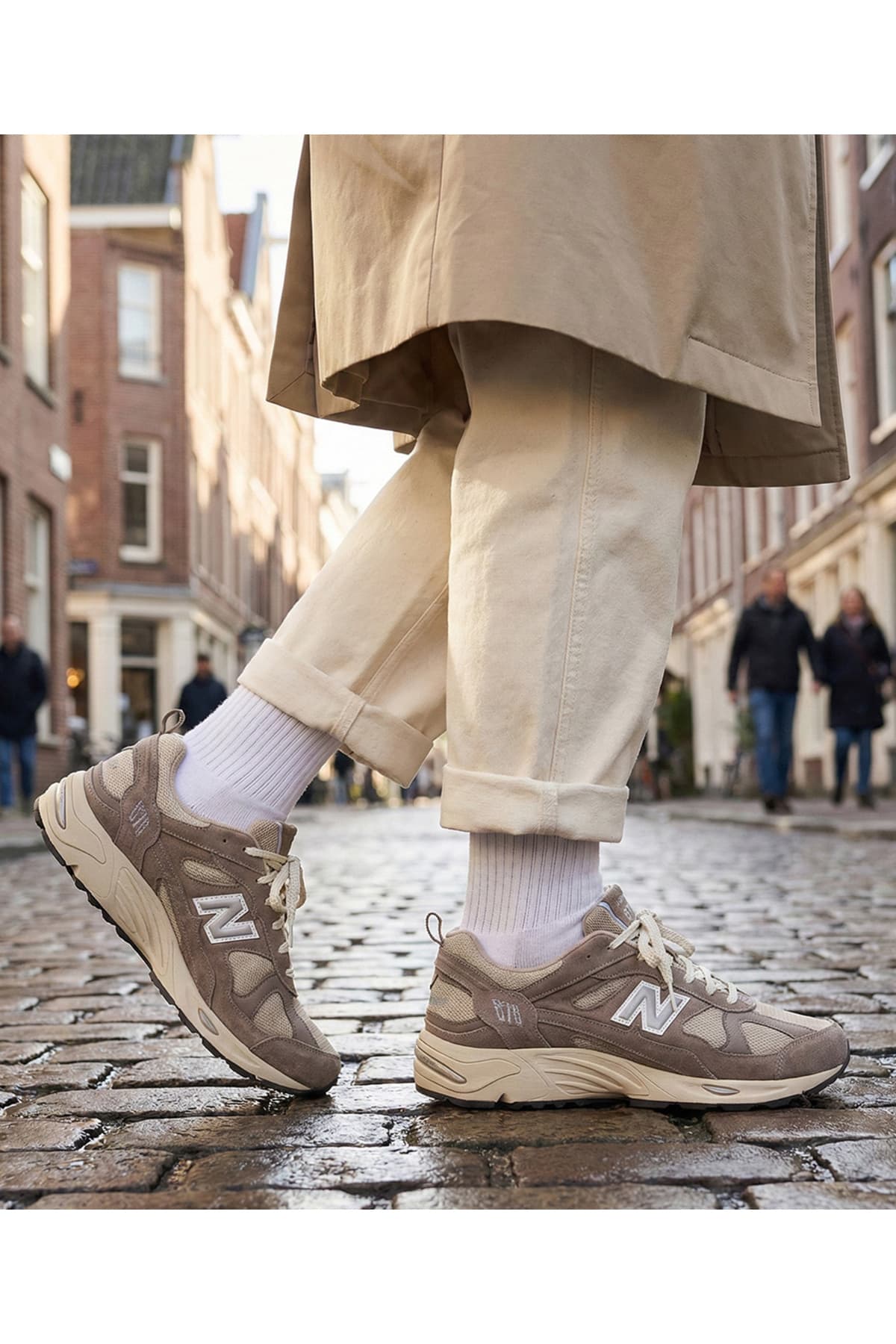 کفش اسنیکر نیو بالانس مردانه منسوجات سفید رنگارنگ کژوال/روزمره | New Balance 2050CM878GG1 TR — تصویر ۲
