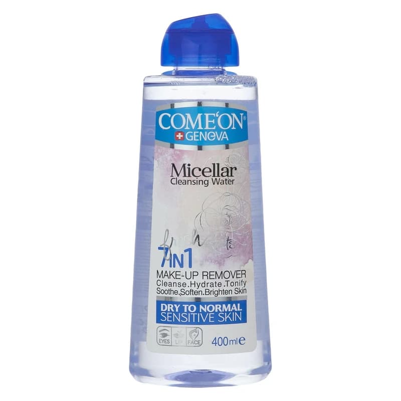 محلول پاک کننده آرایش صورت کامان (Comeon) مدل پوست خشک و معمولی (Dry Skin) حجم 400 میلی لیتر