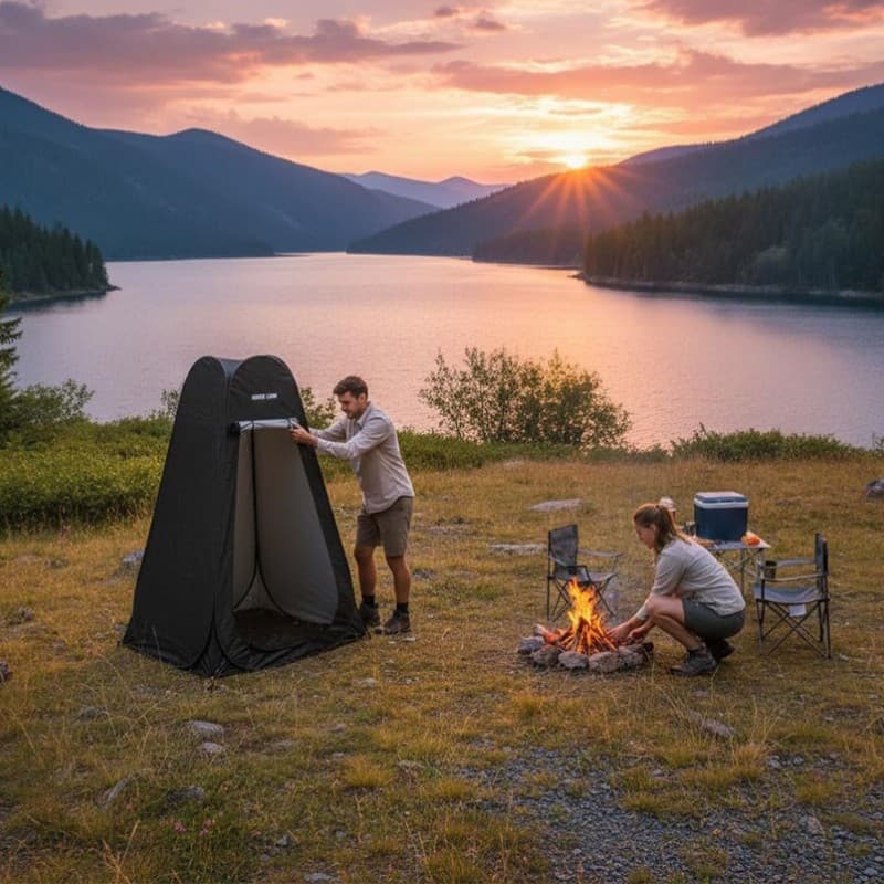 چادر مسافرتی تعویض لباس گرین لاین مدلGreen Lion Instant Pop-Up Privacy Tent — تصویر ۵