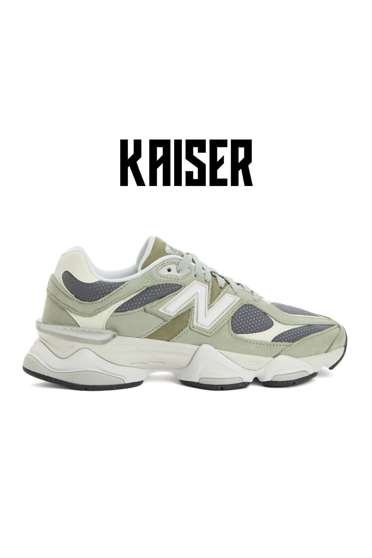 کفش اسنیکر نیو بالانس زنانه فایل سبز Authentic راسته اسپرت | New Balance U9060CTD-KAISER VN