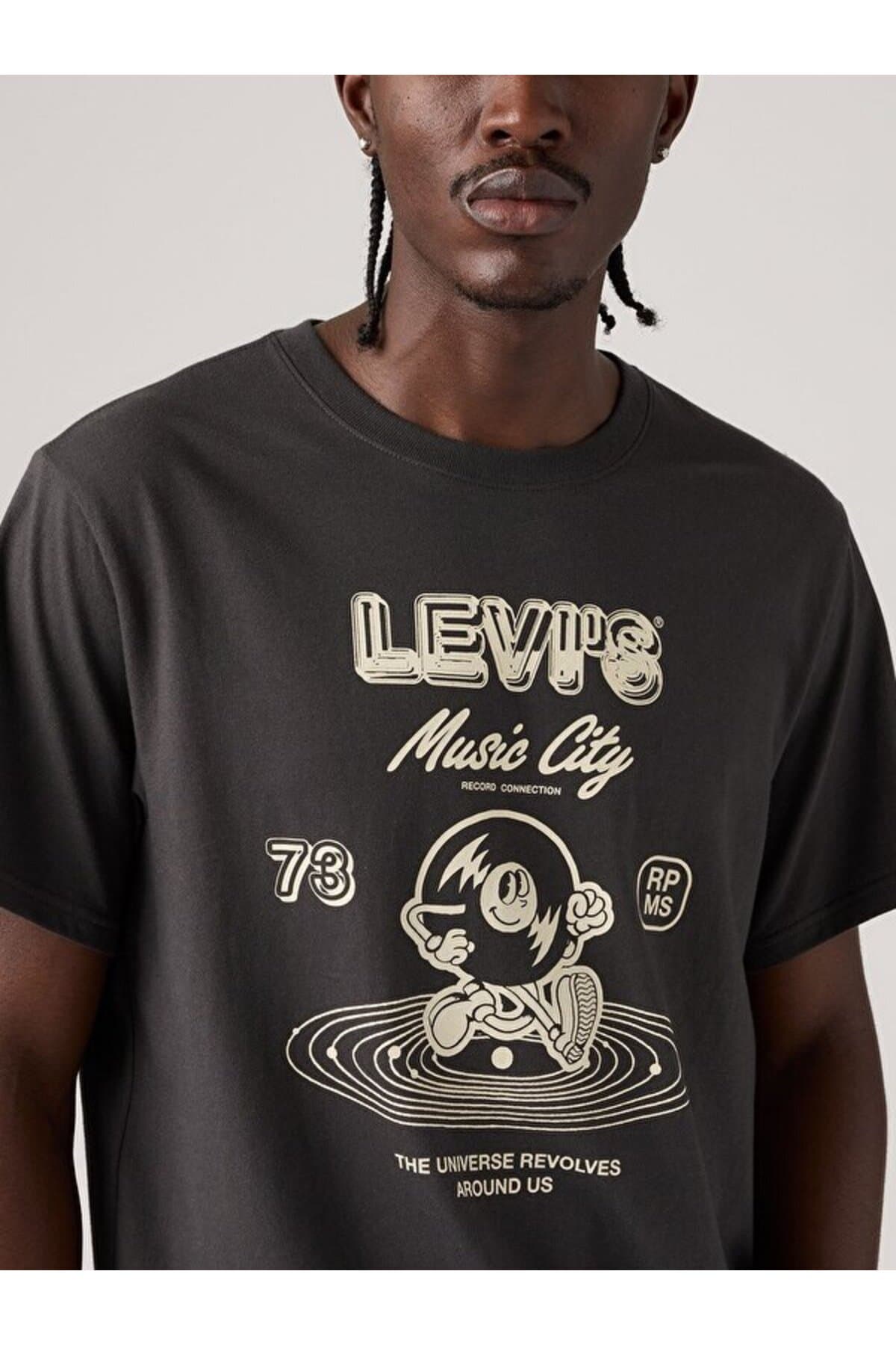 تی شرت لیوایز مردانه آبی طرح دار Regular/رگولار Relaxed/ریلکس | Levi’s A208204170 PK — تصویر ۵