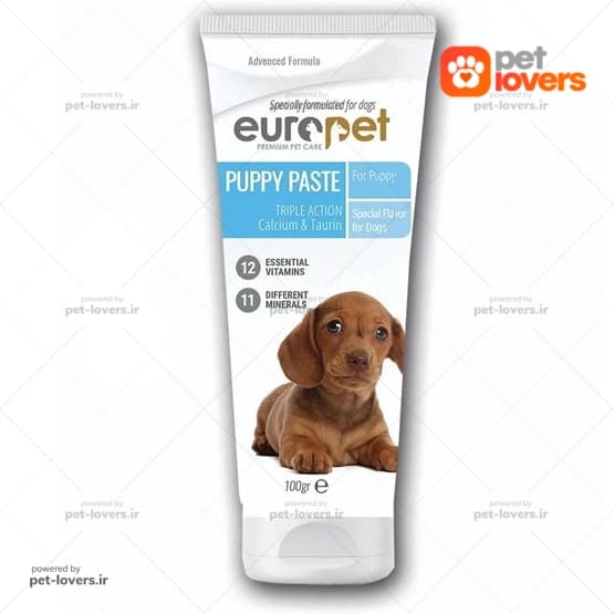 خمیر مولتی ویتامین و مینرال توله سگ یوروپت Europet وزن 100 گرم