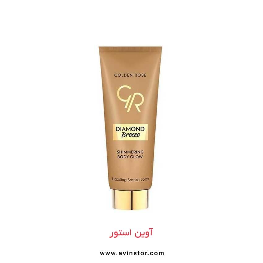 شیمر بدن گلدن رز مدل Diamond Breeze شماره 02 (برنز)
