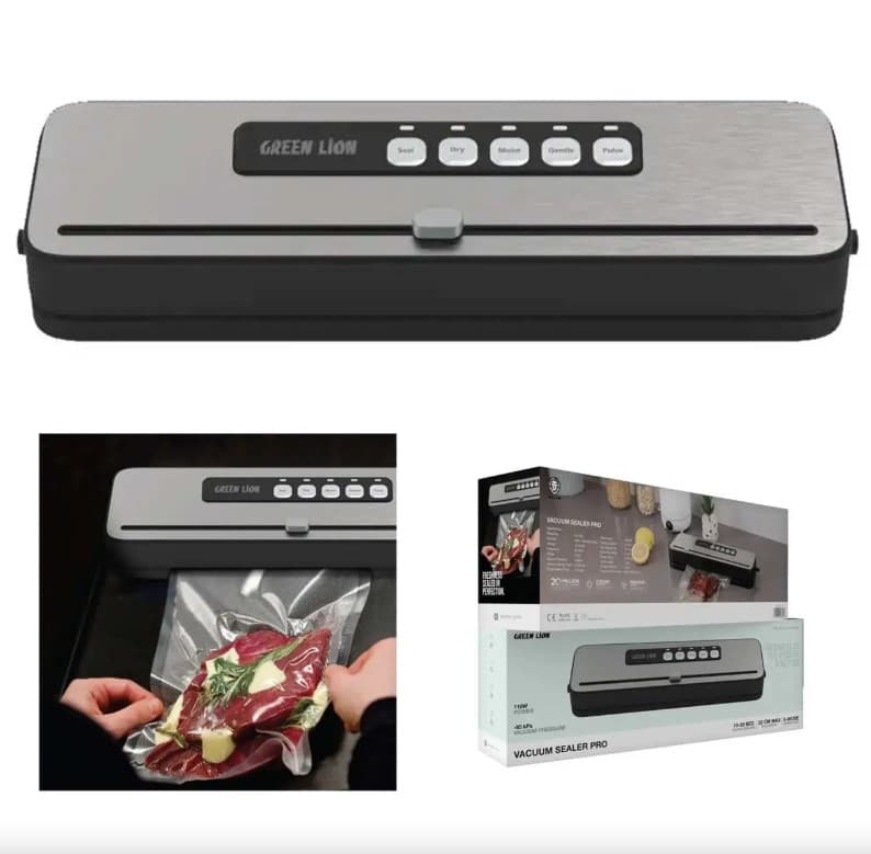 وکیوم مواد غذایی گرین لاین مدل GREEN LION VACUUM SEALER PRO GL-VS8 — تصویر ۳