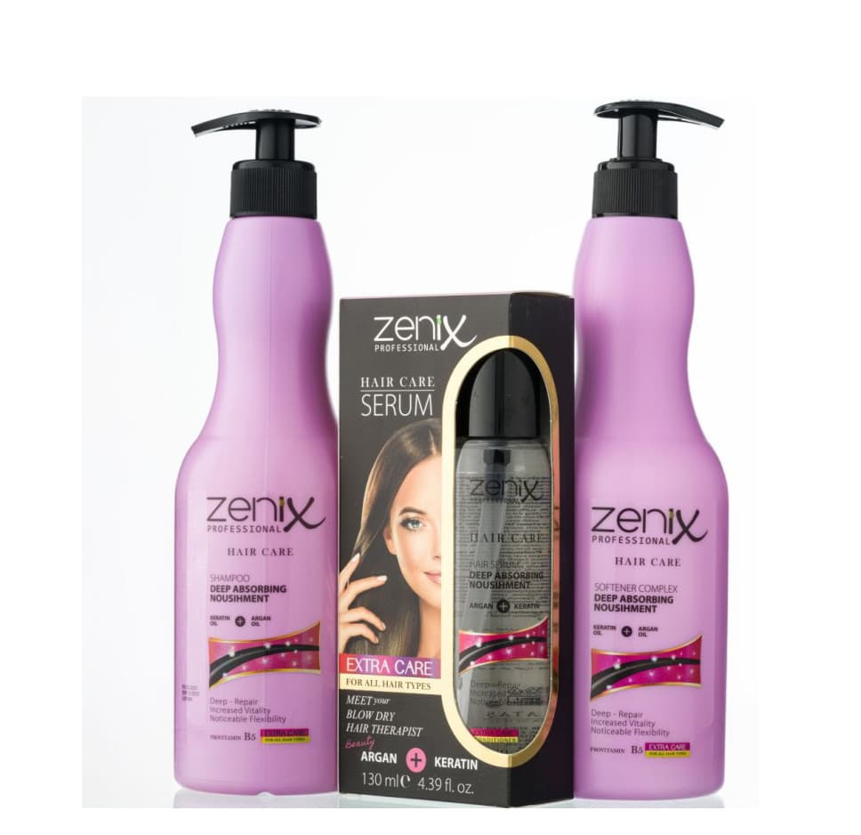 ماسک نرم‌کننده مو آرگان کراتینه مراقبت از مو Zenix 500 میلی لیتر
