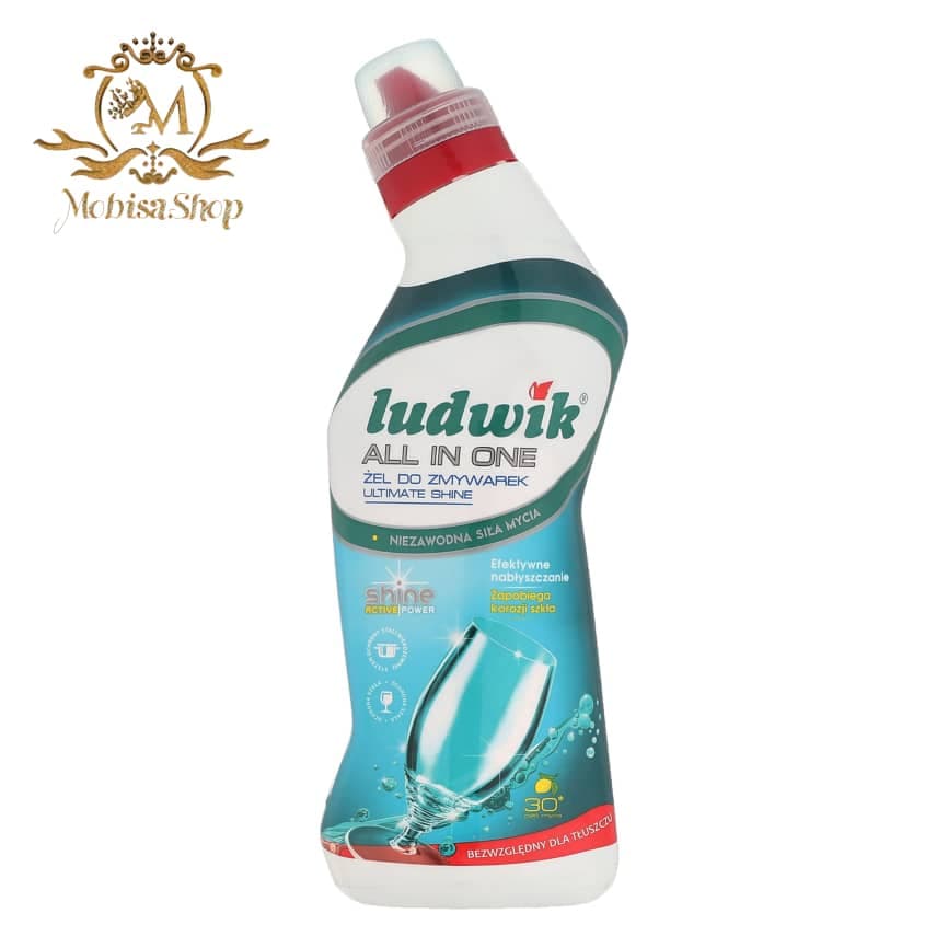 ژل ماشین ظرفشویی لودویک مدل All in One حجم 750 میلی لیتری