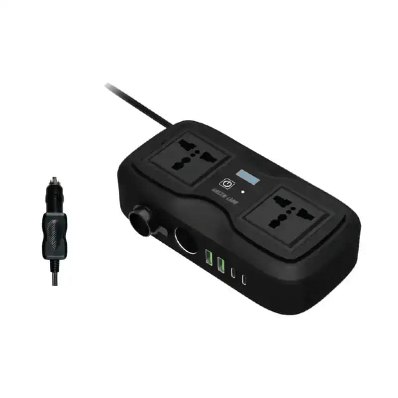 اینورتر و تبدیل برق فندکی خودرو گرین لاین مدل GC-233