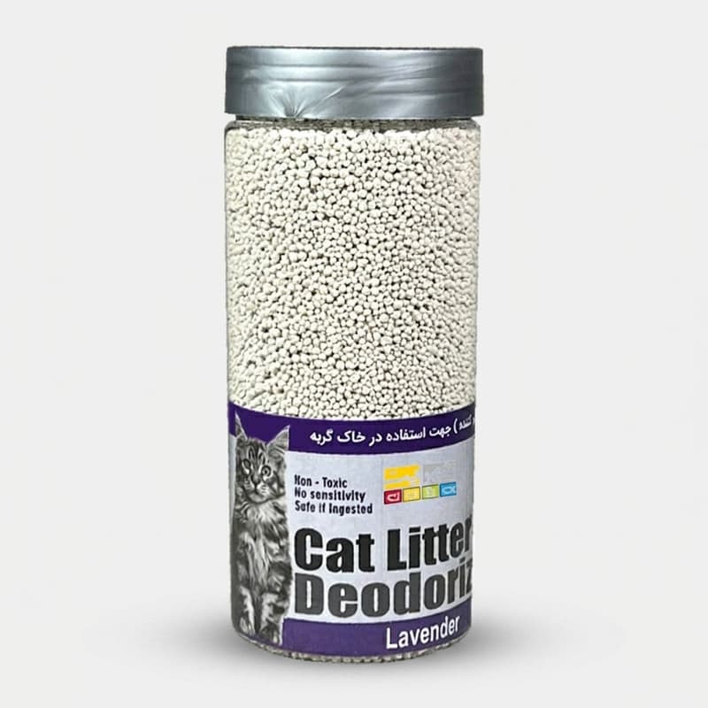 خوشبوکننده خاک گربه شهرپت مدل Lavender حجم ۷۰۰ میلی‌لیتر