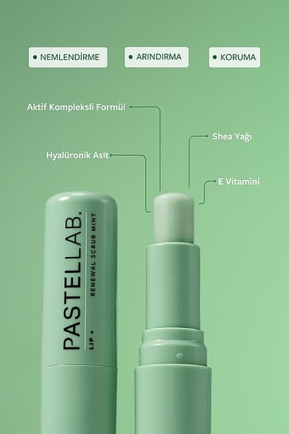 کرم لب و اسکراب نوسازی با علف های تازه پاستل Pastel — تصویر ۳