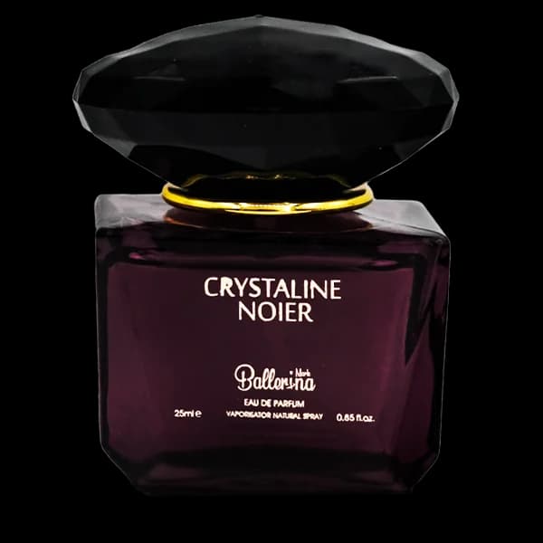 عطر جیبی زنانه بالرینا مدل کریستالین نویر Crystaline Noier حجم 25 میلی لیتر