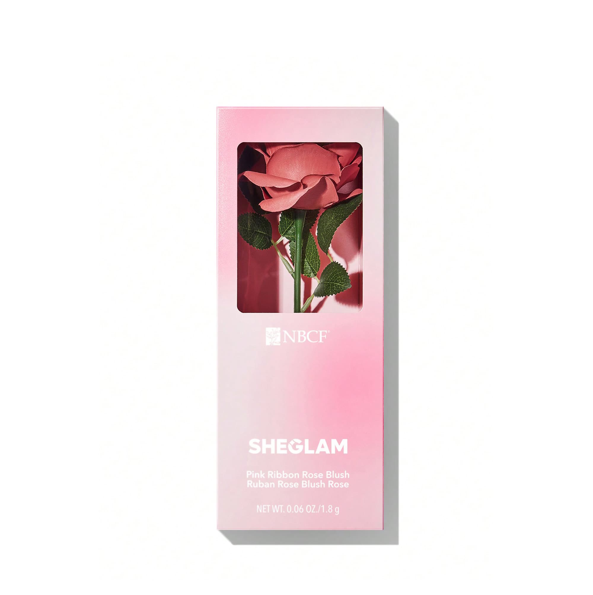 رژگونه کرمی طرح گل رز شیگلم Sheglam Pink Ribbon Rose Blush