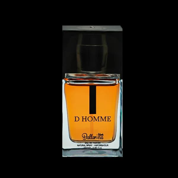 عطر جیبی مردانه بالرینا مدل دی هوم D Homme حجم 25 میلی لیتر