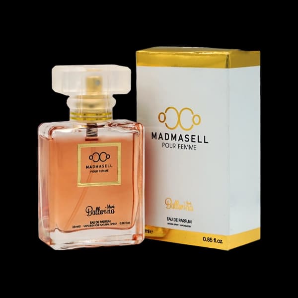 عطر جیبی زنانه بالرینا مدل کوکو مادمازل COCO Madmasell حجم 25 میلی لیتر — تصویر ۲