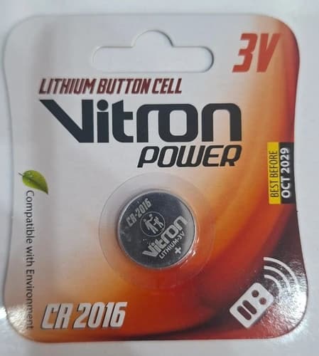 باتری سکه ای CR2016 vitron — تصویر ۲