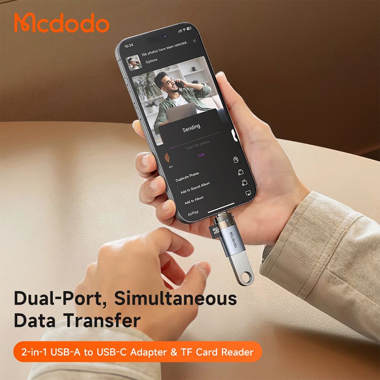 OTG مکدودو Mcdodo تایپ سی مدل 7600 — تصویر ۷