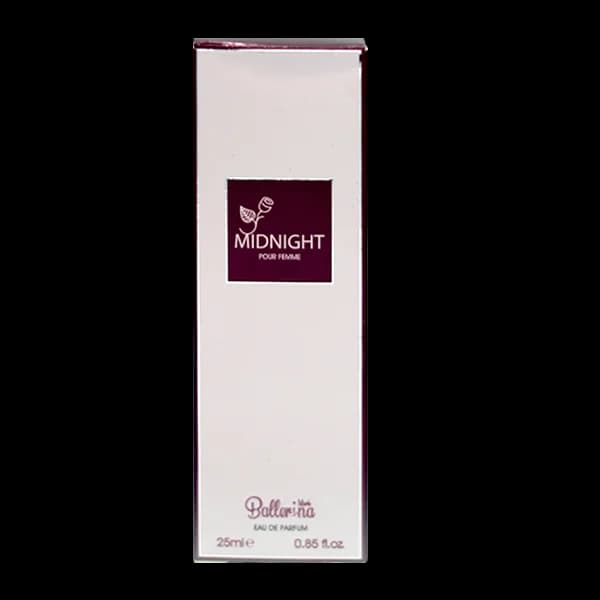 عطر جیبی زنانه بالرینا مدل میدنایت Midnight حجم 25 میلی لیتر — تصویر ۵