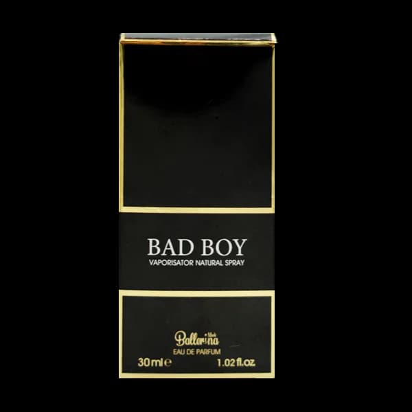 عطر جیبی مردانه بالرینا مدل بد بوی Bad Boy طرح کارولینا هررا بد بوی Carolina Herrera حجم 30 میلی لیتر — تصویر ۳