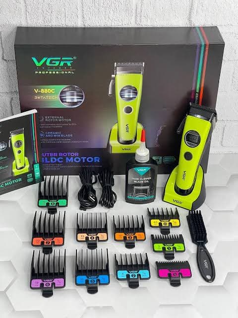 ماشین اصلاح موی سر و صورت شارژی وی جی آر V-880C