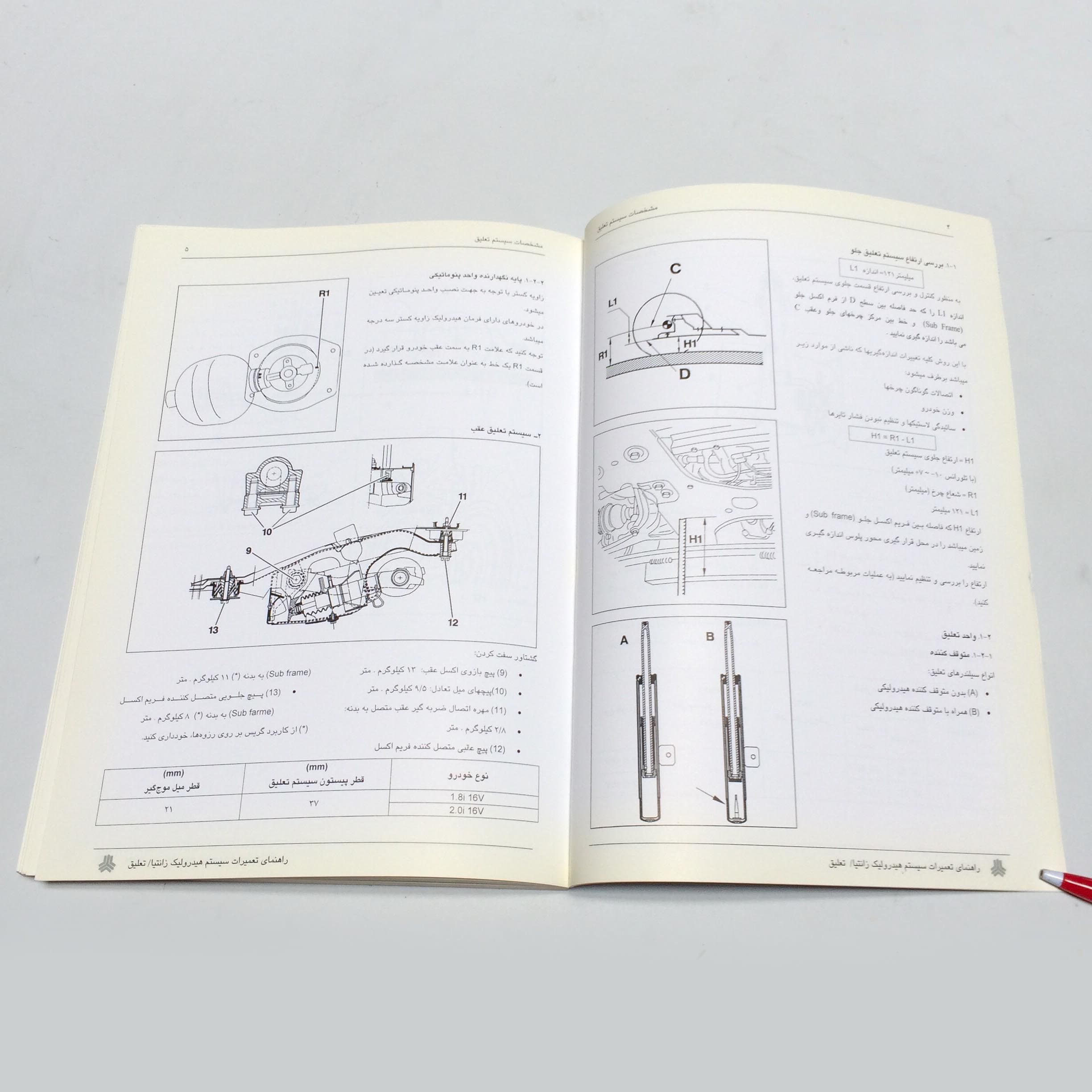 کتاب راهنمای تعمیرات سیستم هیدرولیک زانتیا — تصویر ۴
