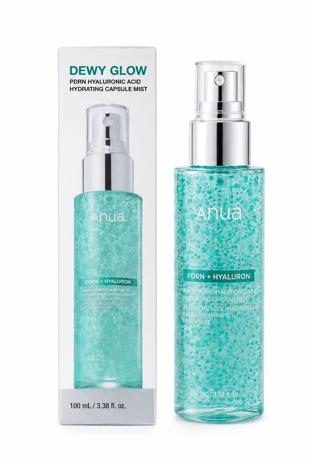 اسپری میست کپسولی آبرسان آنوا Anua PDRN Collagen Glow Facial Serum Spray — تصویر ۳