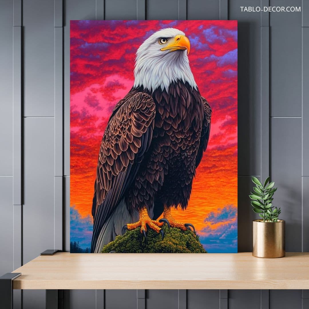 تابلو دکوراتیو عقاب شگفت انگیز Amazing eagle