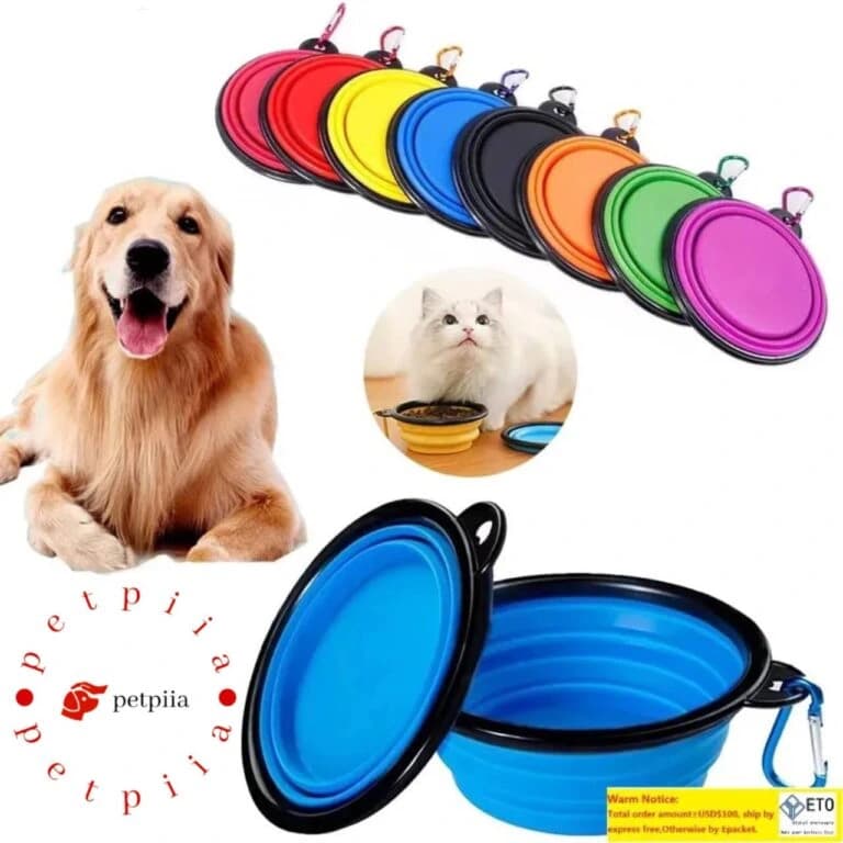 ظرف آب و غذای مسافرتی سگ و گربه مدل سیلیکونی