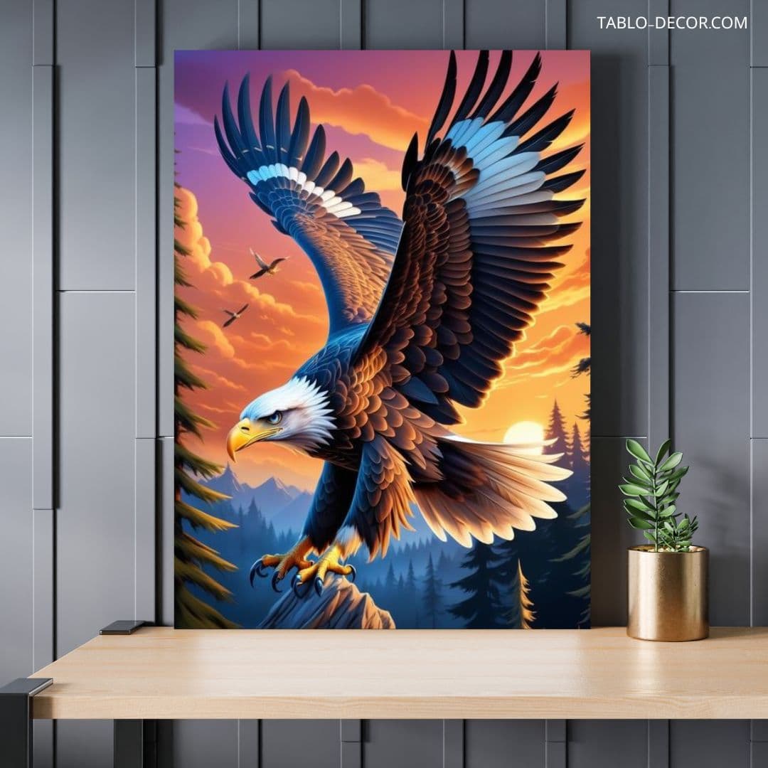 تابلو دکوراتیو عقاب برای دکور شیک Eagle for stylish decor