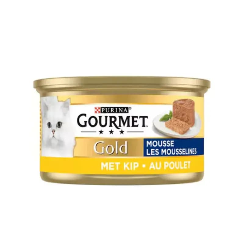 کنسرو گربه گورمت طعم مرغ-Gourmet Gold chicken pate