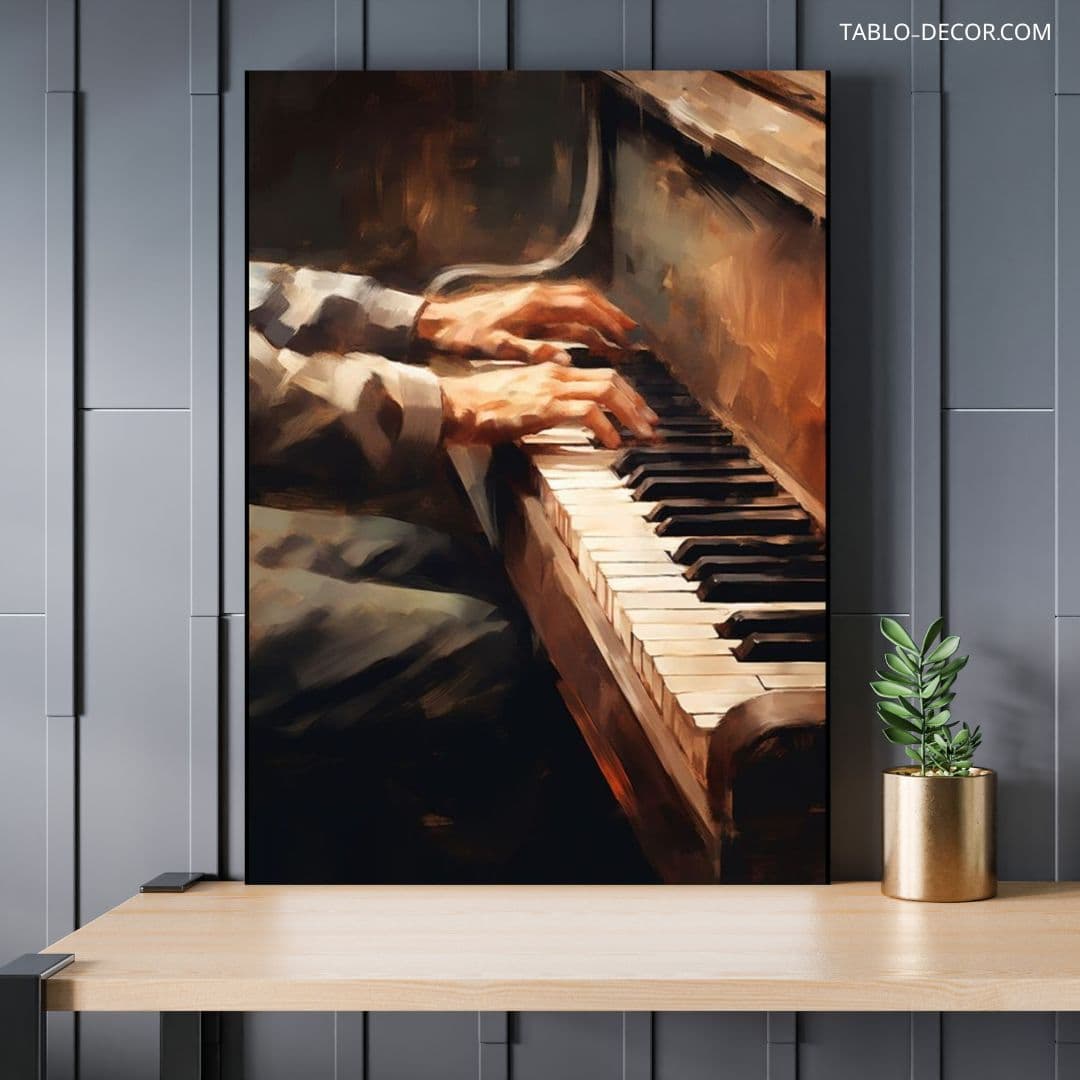 تابلو هنری پیانیست Pianist