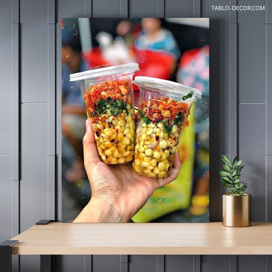 تابلو ذرت لذیذ Delicious corn