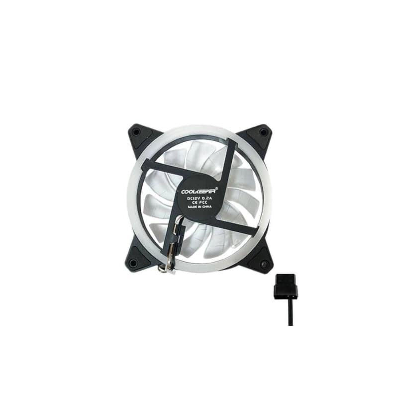 فن کیس گیمی COOLKEEPER 12*12 مشکی سفید