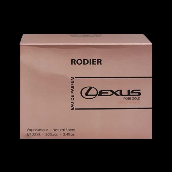ادو پرفیوم زنانه رودیر مدل رز گلد لکسوس Rose Gold Lexus حجم 100 میلی لیتر — تصویر ۳