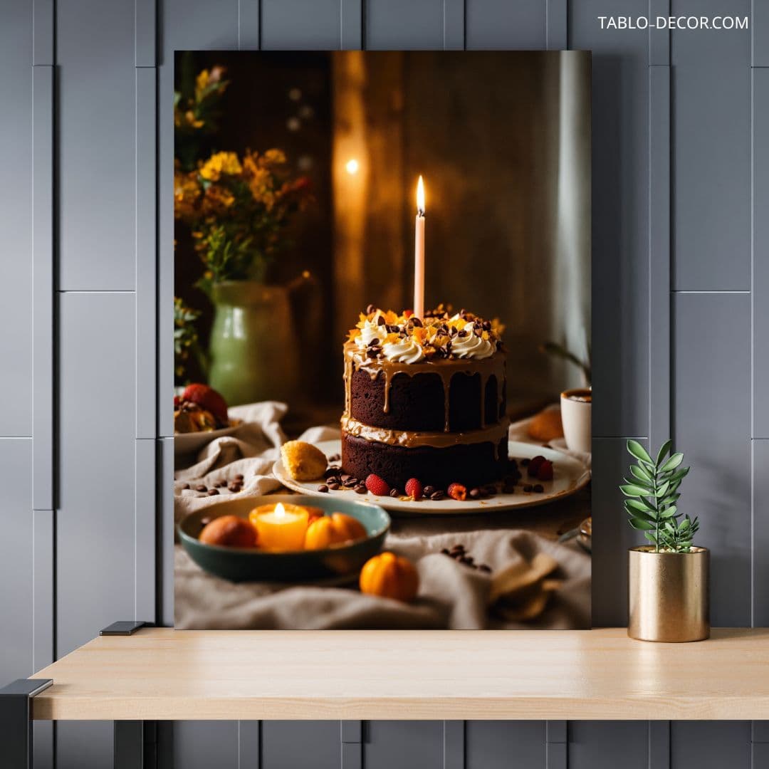 تابلو کیک شکلاتی Chocolate cake — تصویر ۲